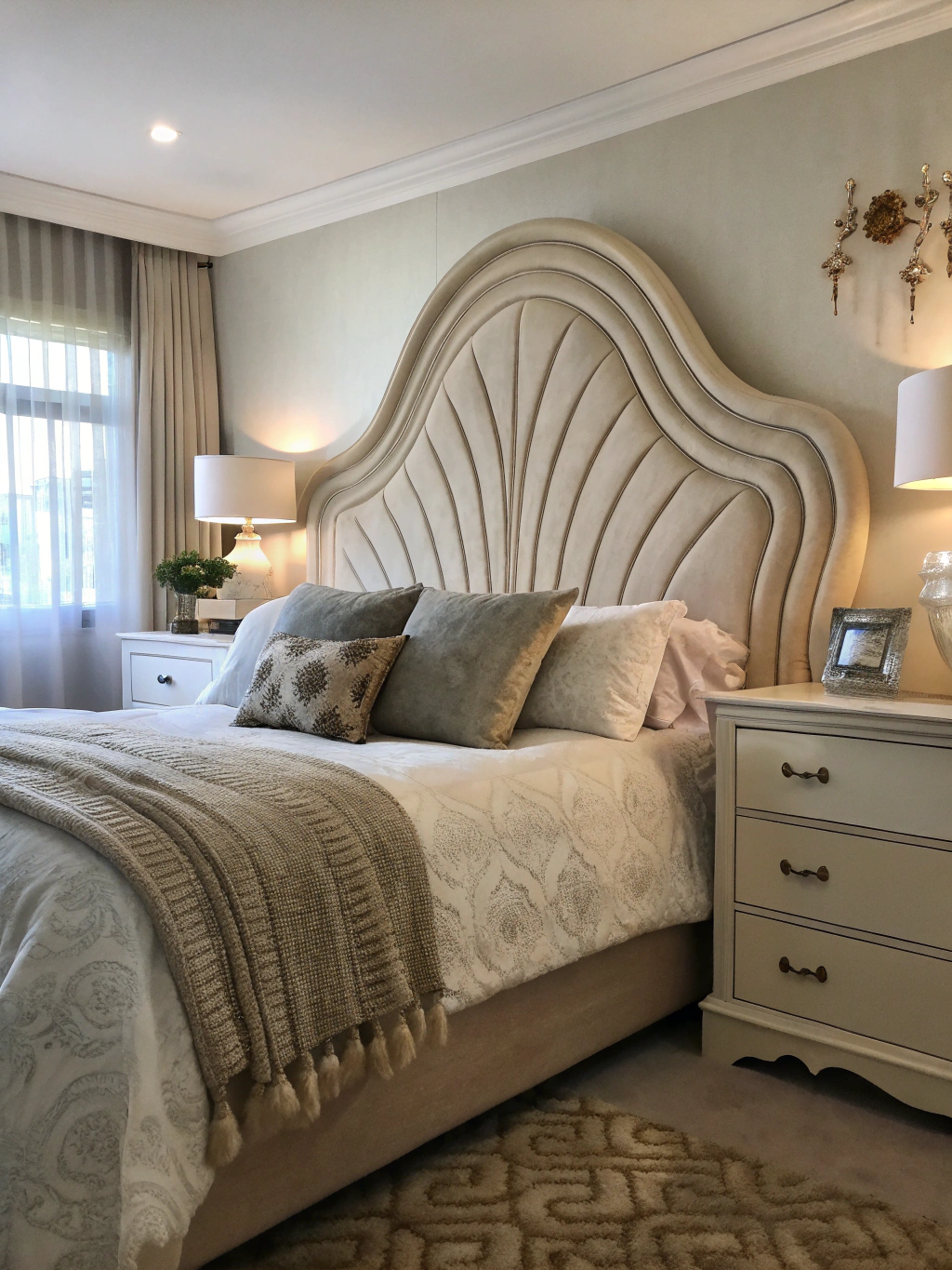 Curvy Headboard Styling