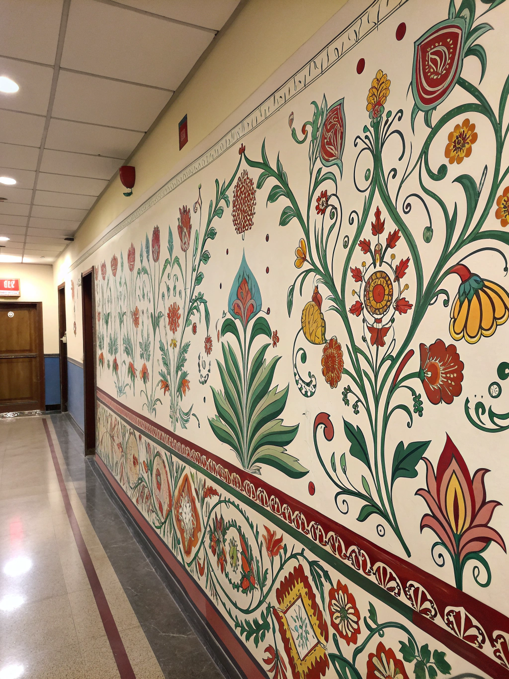 Hand Painted Wall Pattern Ideas