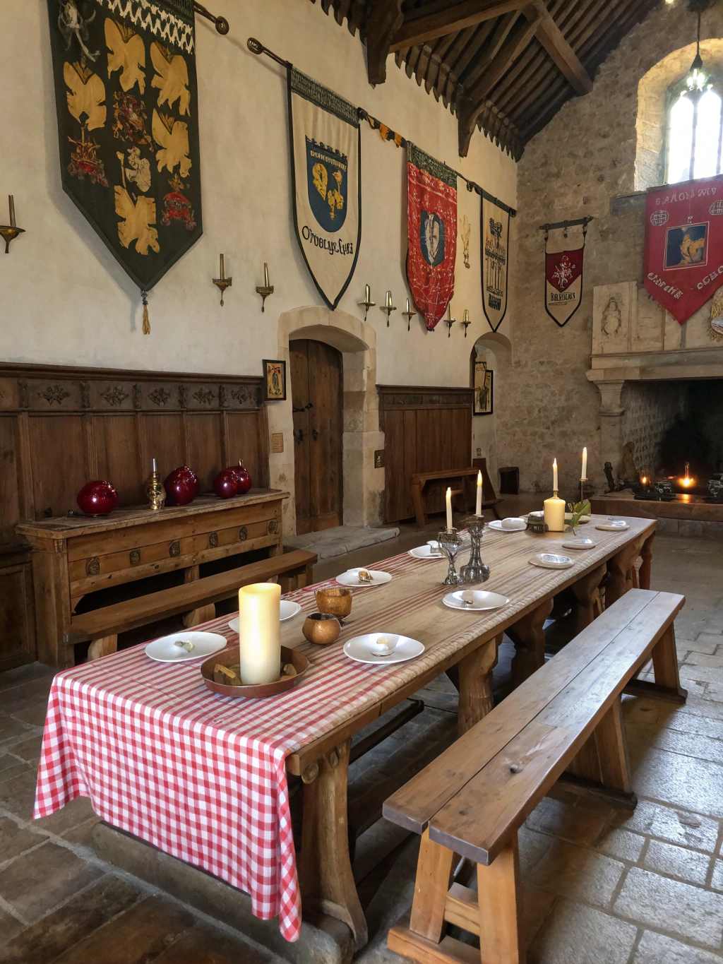 Medieval Dining Room & Rustic Tablescapes