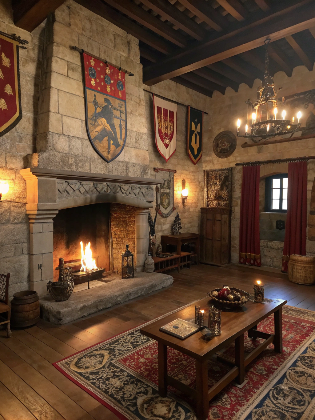 Medieval Living Room Design