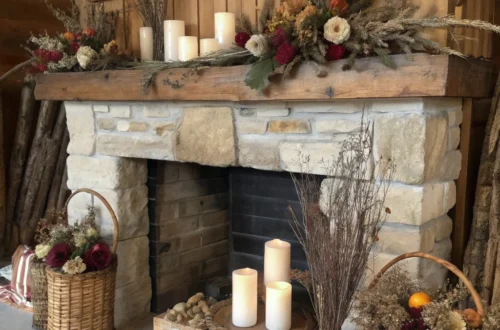 Rustic Fireplace Styling Ideas