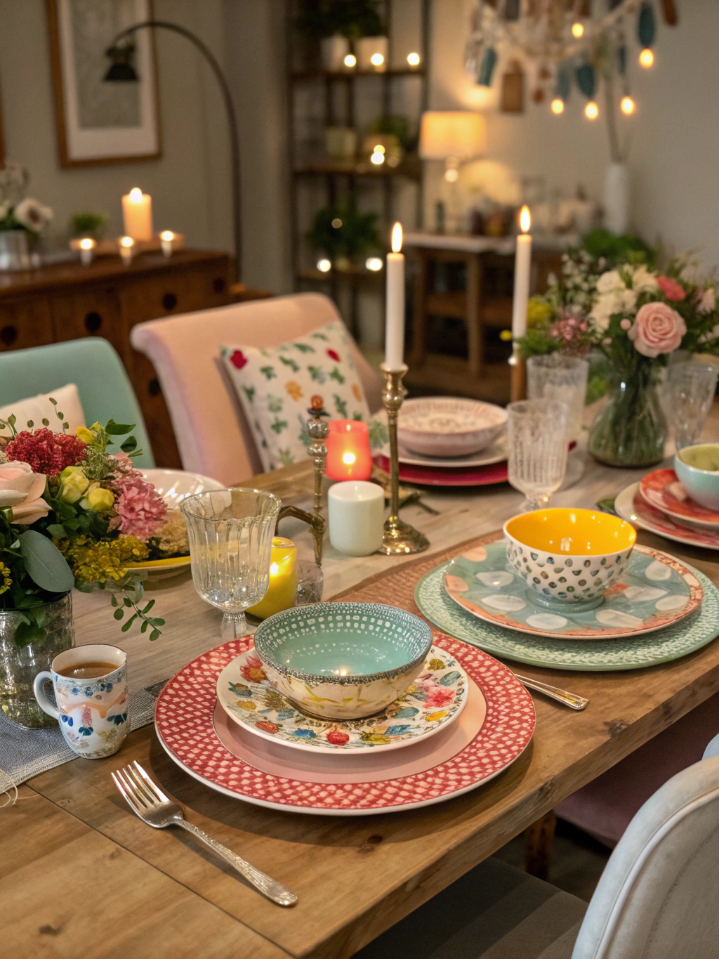 Whimsical Dining Room Styling